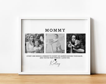 Mommy Gift Idea, Photo Collage Gift, Personalized Gift for Mom, Mother's Gift, Mom Photo Gift, Custom Mother's Gift from Daughter, Mom Ideas