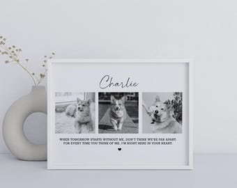Custom Pet Portrait Photo - Pet Memorial Art, Digital File or Printed Poster - Unique Personalized Pet Gift, Dog Gift Ideas