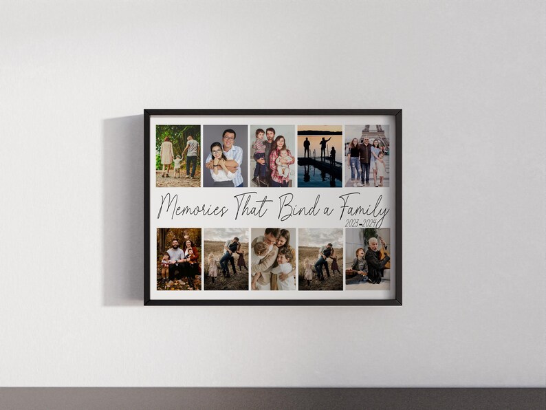 Personalized Family Photo Collage Print, Custom Keepsake (digital File ...