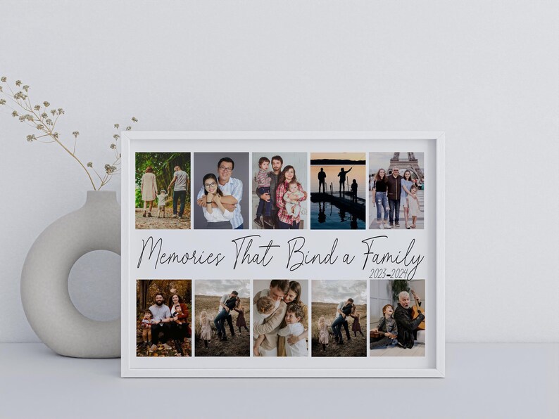 Personalized Family Photo Collage Print, Custom Keepsake (digital File ...