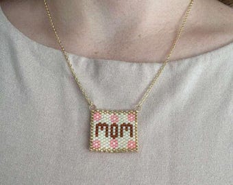 Collar con cuentas para mamá / Regalo para el Día de la Madre / Collar único para mamá