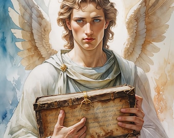 光り輝く大天使ジョフィエル「神の美」ファンタジーアートイラスト