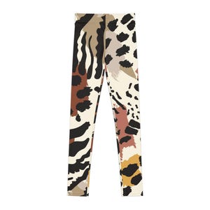 Girls Animal Print Leggings, Affordable Kids Pants, Children&#39;s Patterned Tights, Toddler Fashion Wear, Kid&#39;s Clothing Gift