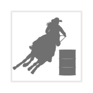 Barrel Racing Sticker - Kiss-Cut Stickers, Horse Lover Decal, Rodeo Sticker, Western Style, Laptop Sticker, Vinyl Decal, Horse Riding
