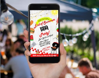 Custom BBQ Party Invitation Template (Digital Invite)