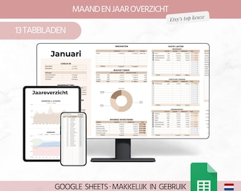 Nederlandse Jaarlijkse Budgetplanner voor Google Spreadsheets