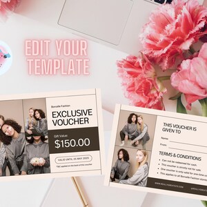 Vale de moda exclusivo de 150 € / Oferta especial de Borcelle Fashion / Tarjeta de regalo canjeable / Válida hasta mayo de 2025 / Regalo de moda perfecto