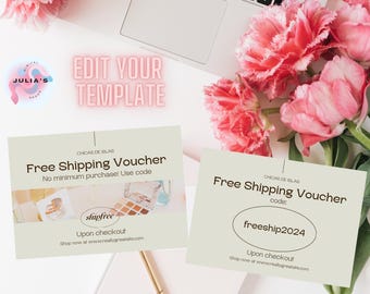 Geschenkgutschein Vorlage | Personalisierbares Canva Design (Digitaler Download)