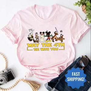 Disney Star Wars T-shirt, May The Fourth Be With You, Star Wars Shirt, Star Wars Gifts, Mickey and Friends Shirt, Disney 4th of July T-Shirt