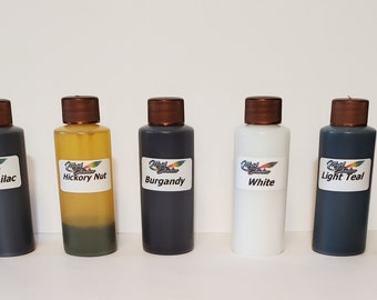 Specialty Marbling Paint Combo / Patrón gótico / Burgandy / Hickory Nut Yellow / Light Teal / White / Royal Lilac / Limited 2021 Set 5