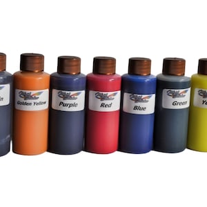 Marbling Paint Set | Bull&#39;s Eye Paint | Red | Yellow | Blue | Green | Purple | Golden Yellow | Shark Skin | Specialty Paint Group