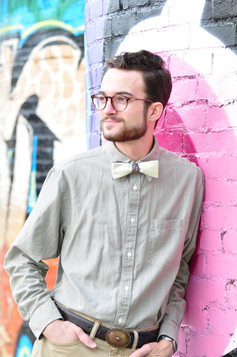 Self Tie Bow Tie for Wedding Days Made in Asheville NC MM-#15-47