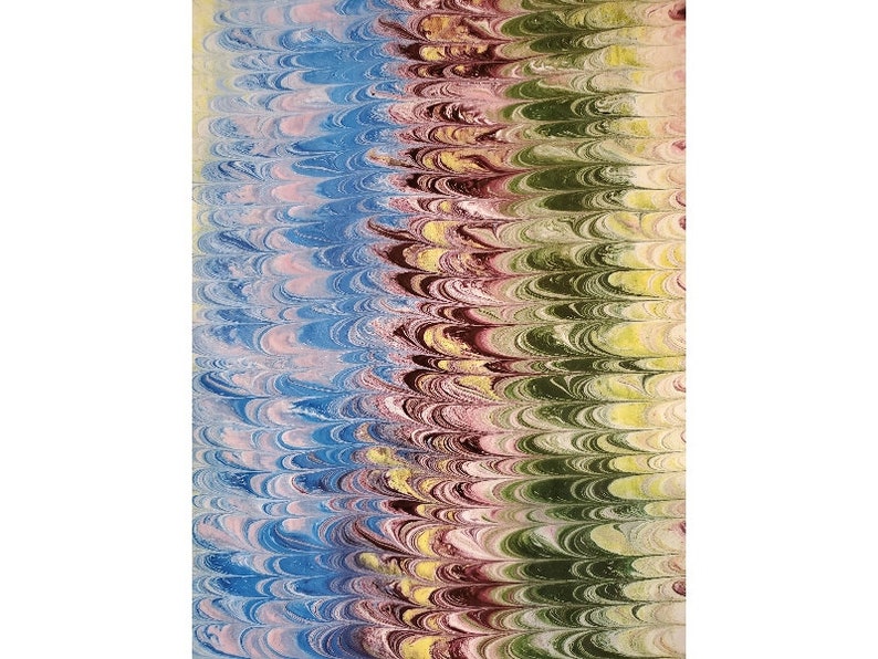 Specialty Marbling Paint Combo Non Pareil Bright Blue Light Yellow Moss Green Rose Burgundy Wine Limited edition 2021 SpringNP image 5