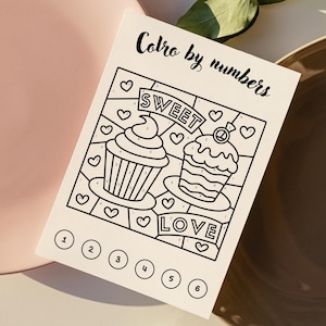 Redigerbar aktivitetsbok för bröllop för barn: 30 sidor spel, pussel, målarbok (Canva-mall) bild 15