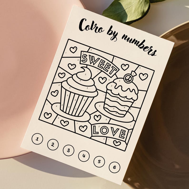 Redigerbar aktivitetsbok för bröllop för barn: 30 sidor spel, pussel, målarbok (Canva-mall) bild 15
