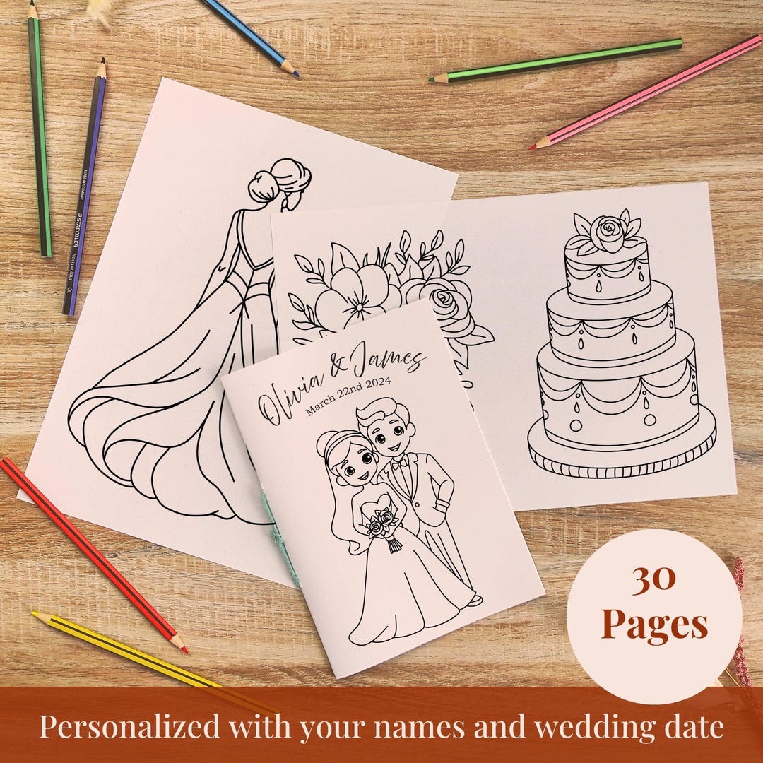 Personalized Wedding Coloring Pages - Il 1080xN.6494358584 Eitg 