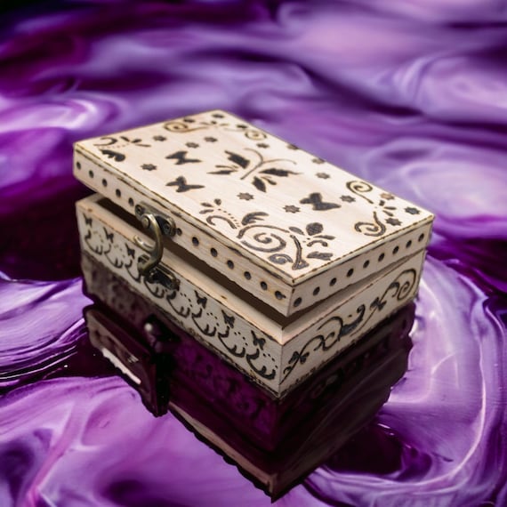 EpiArt Creations Butterfly Burned Box