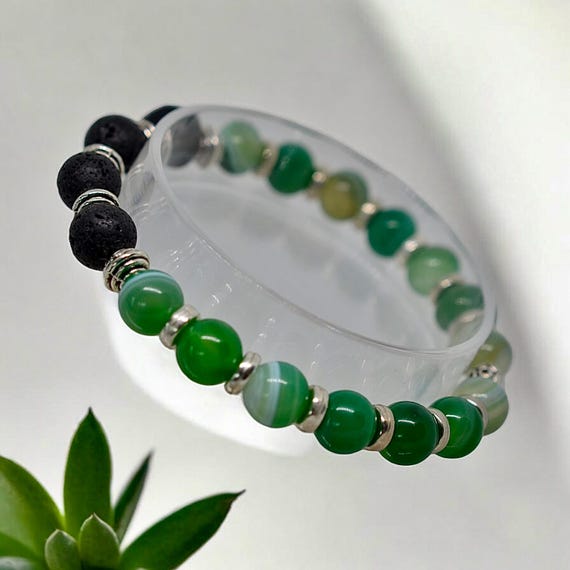 EpiArt Diffuser Bracelet - Green Agate Healing