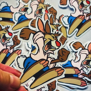 Bre’r Rabbit , Splash Mountain Sticker ! Waterproof custom stickers for water bottles, laptops or collecting! Hand drawn Disney Art