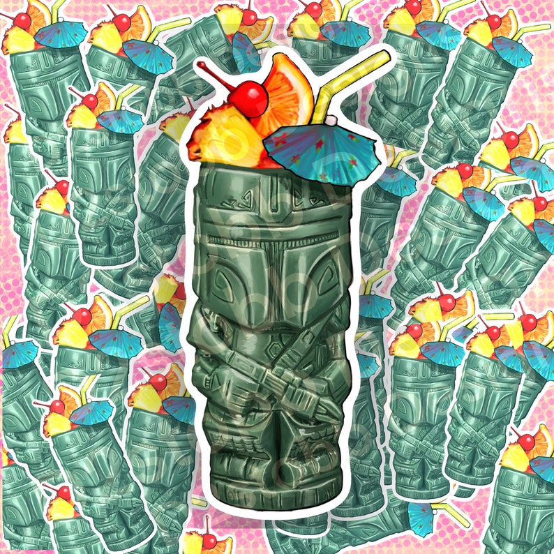 mandalorian tiki mug