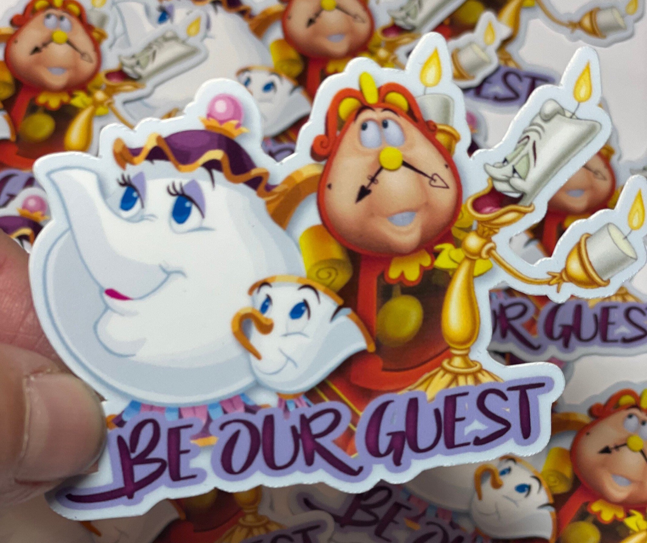 Be Our Guest Vinyl Sticker, Disney Beauty and the Beast, Waterproof - Etsy