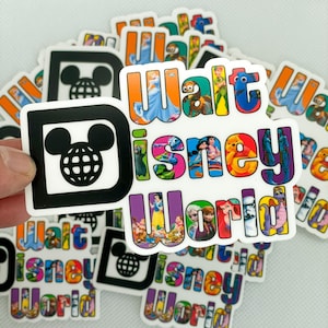 Walt Disney WorldFull of Character Waterproof Sticker! Classic Style, Waterbottle sticker, laptop sticker with Cinderella and friends