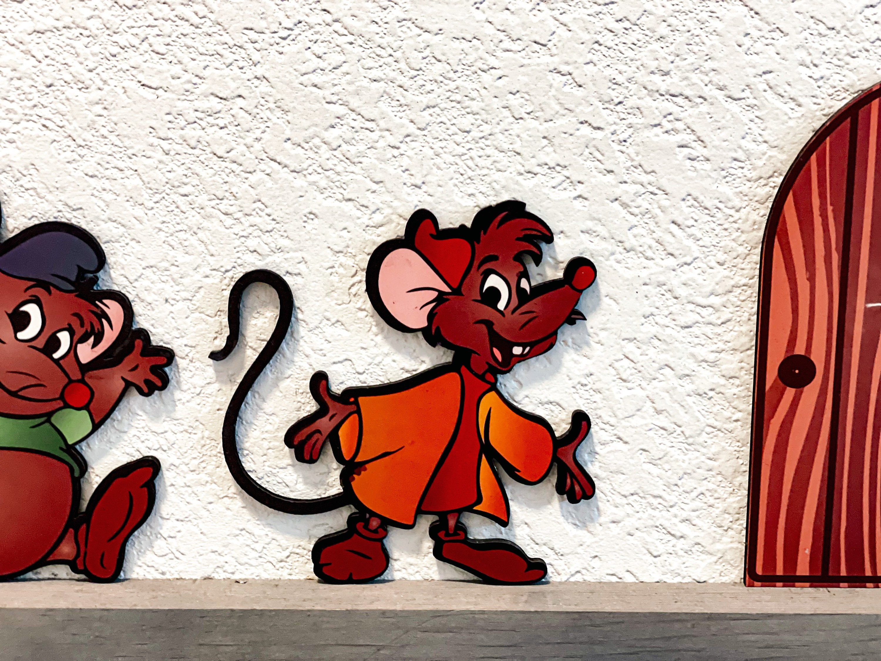 Ratones de Cenicienta Jaq y Gus Gus con arte de pared - Etsy España