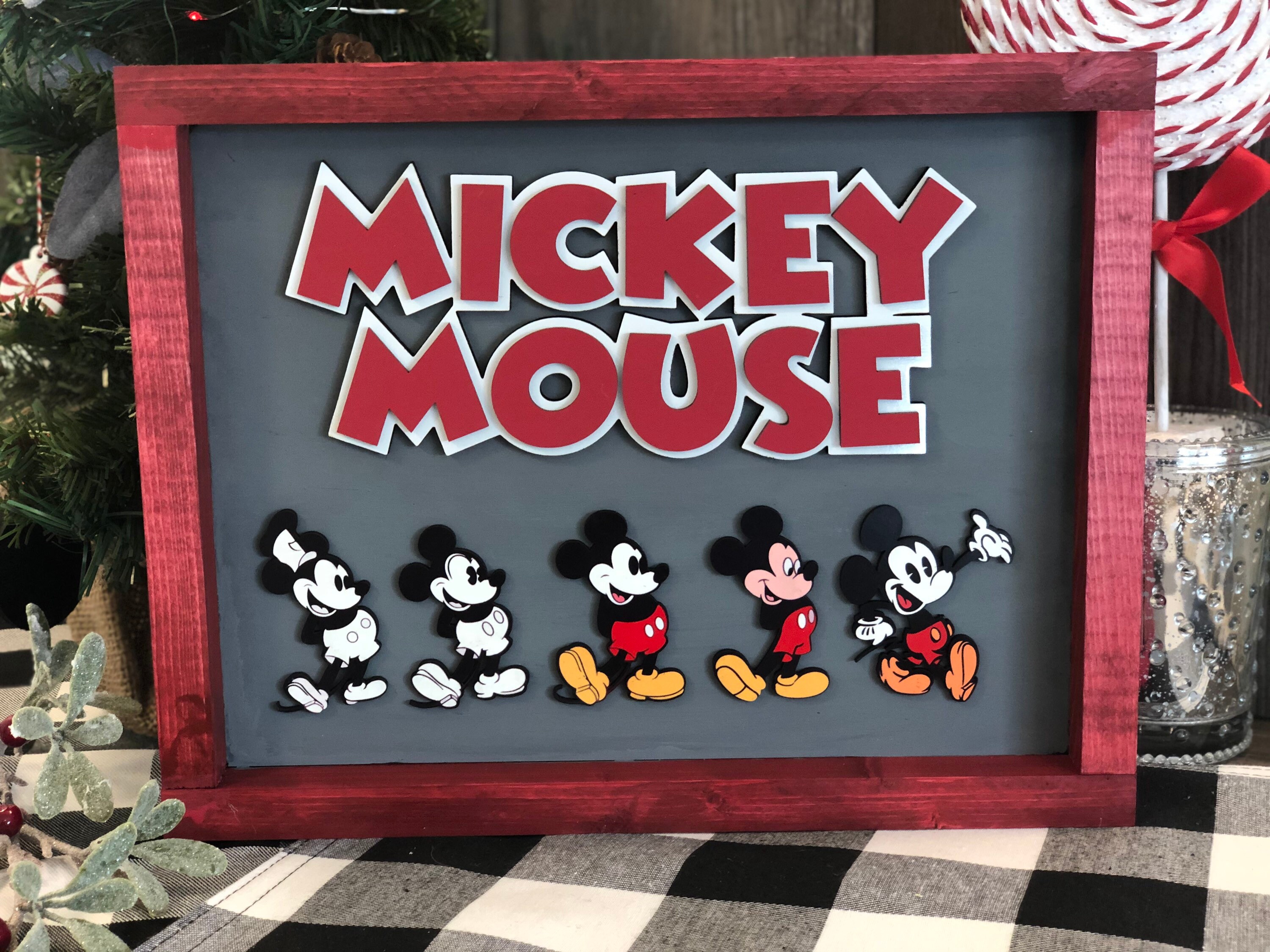 MICKEY MOUSE through the years Disney inspired Mickey Mouse | Etsy