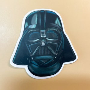 Darth Vader Helmet, Starwars fan art -hand drawn art, Waterproof Sticker for laptops, Water bottles, high quality vinyl