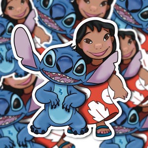 Experiment 626 Lilo and Stitch vinyl, waterproof Sticker!  Classic Aloha Style, handdrawn original art.