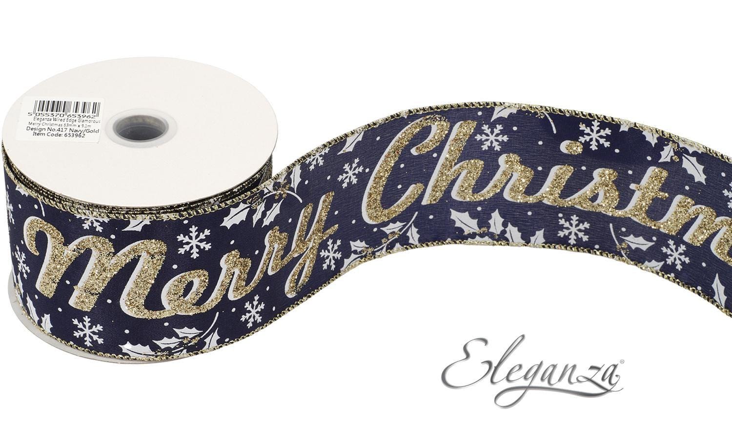Wire Edge Ribbon: 63mm: Christmas Characters (per metre) Wire Edge Ribbon: 63mm: Christmas Characters (per metre)
