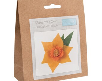 Kit de decoración de fieltro: Broche de narciso
