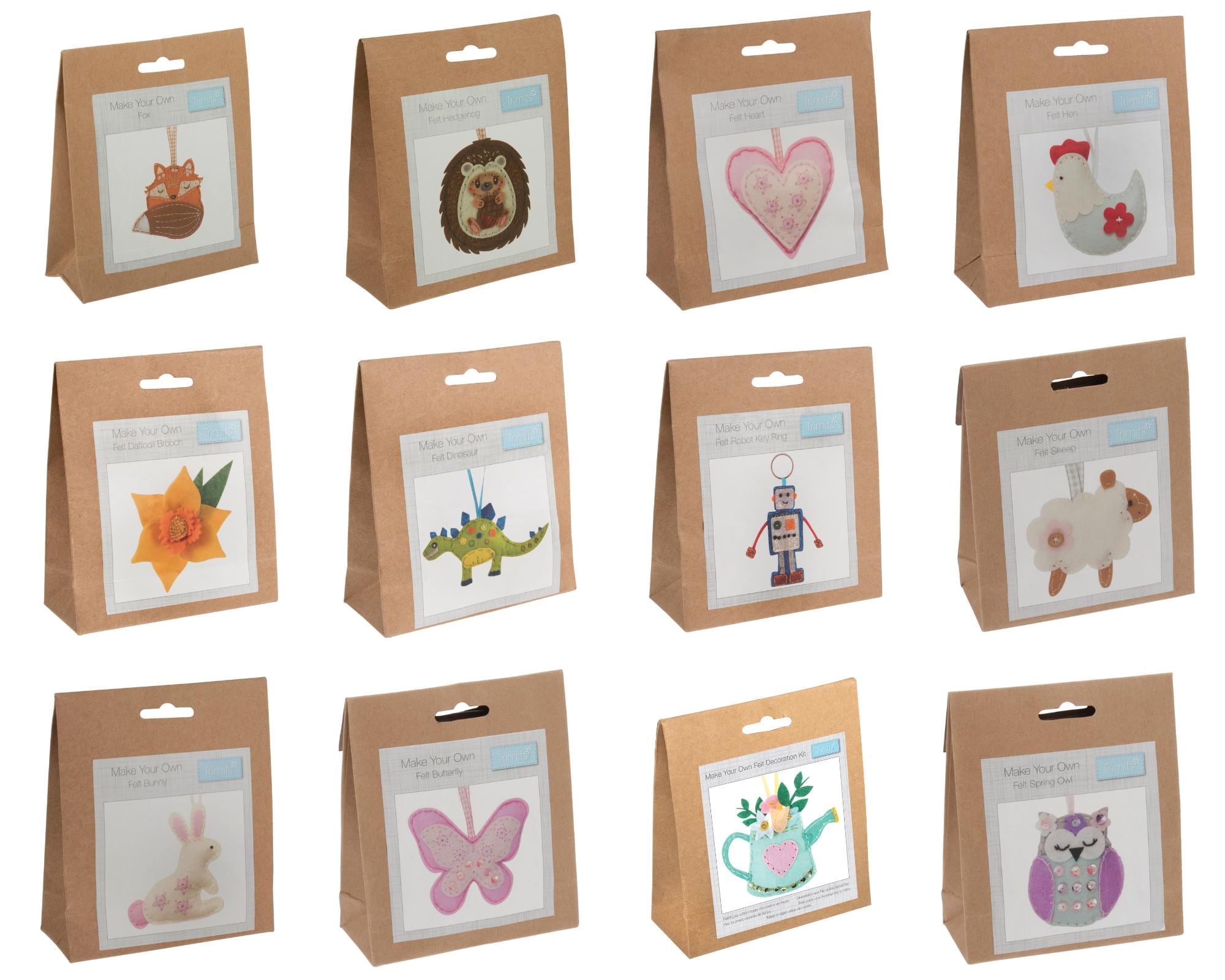 31 Engaging Bug Crafts For Kids 17 Felt Decoration Kits - Complete Craft Kits (Various Designs) Bunny,…