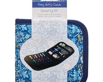 Zippered Sewing Kit – Woodblock Arts & Crafts Design