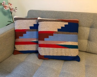 Modern Woven Wool Pillow