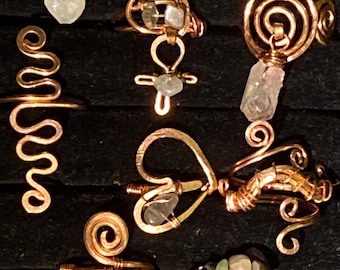 3 Bohemian Trinket Charm Rings