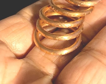 5 Stackable Copper Rings