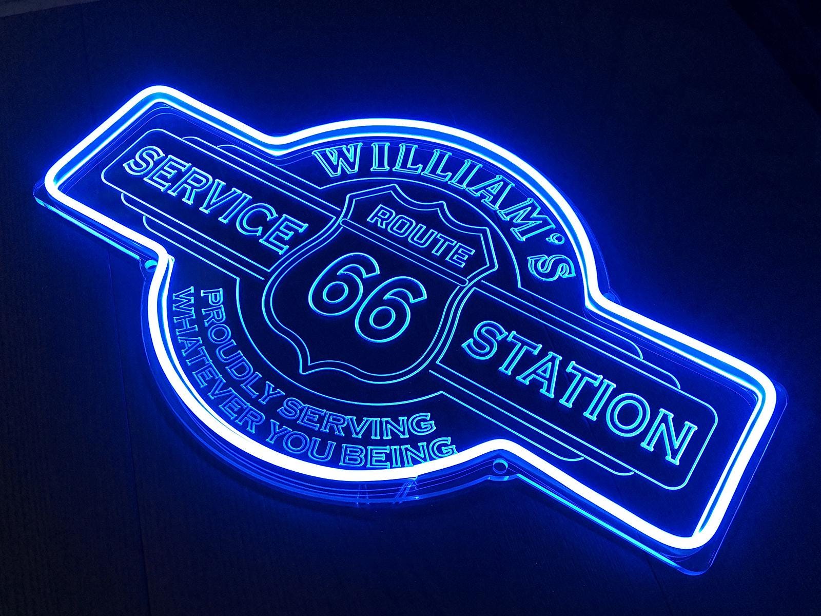 Insegna al neon storica Route 66, luci al neon Home Art Man Cave, per camera da letto Home Office Hotel Cafe Decorazione da parete per sala ricreativa  15