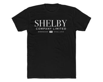 Koszulka Peaky Blinders - Logo Shelby Company LTD - Męska bawełniana koszulka z okrągłym dekoltem