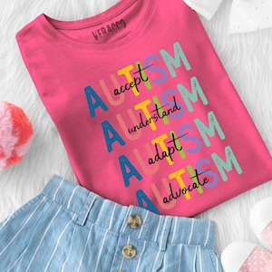 Autism Awareness Youth T-Shirt:Accept, Understand, Advocate