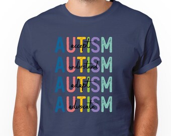 Autism Awareness uniseks T-shirt: zacht katoenen T-shirt voor inzamelingsacties voor autisme