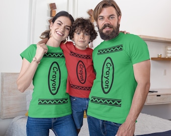 Crayon Costume T-Shirt: Group Halloween Shirt