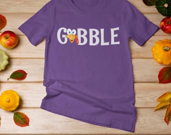 T-shirt Gobble Thanksgiving, chemise familiale amusante