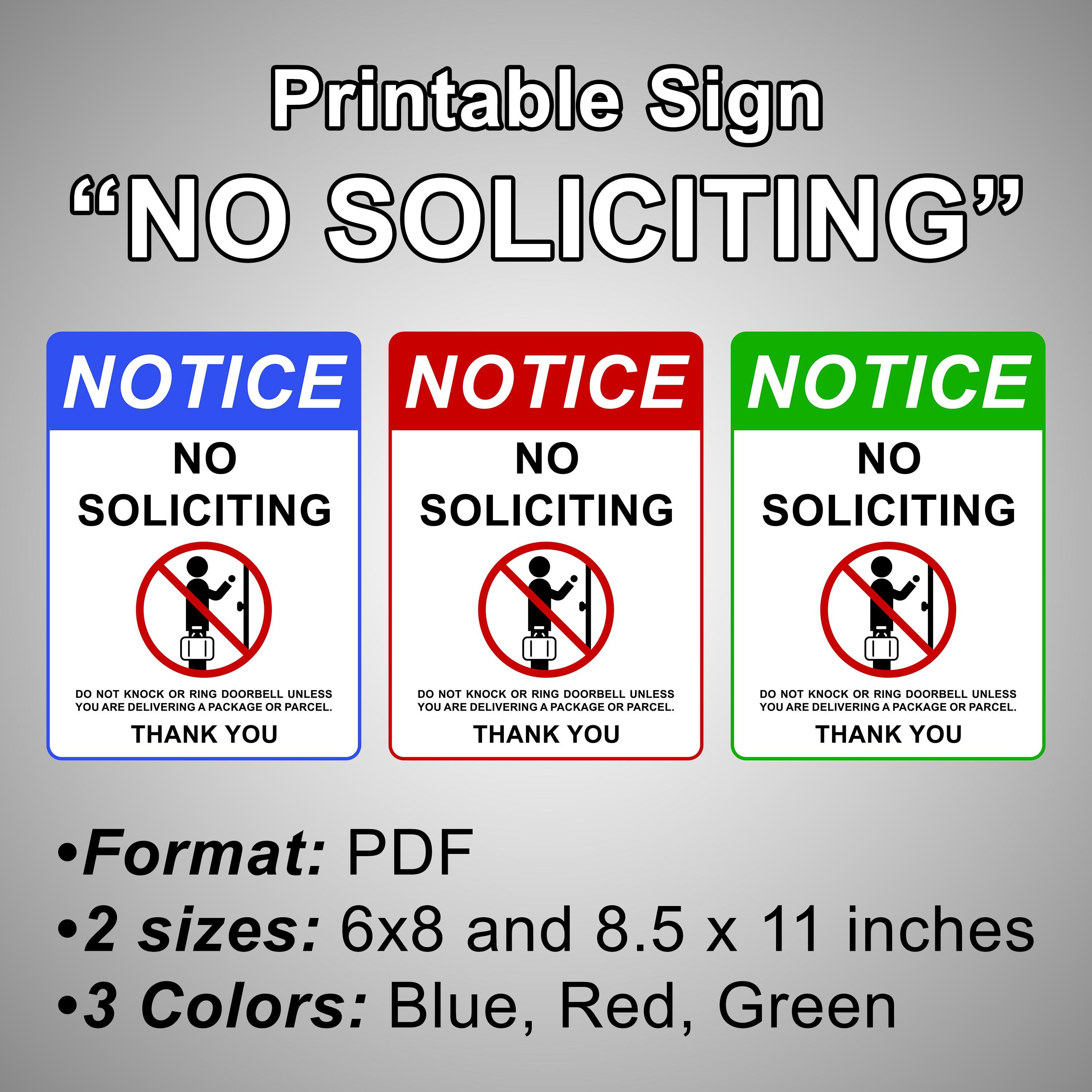 Solicit Sysmol Printable Sign