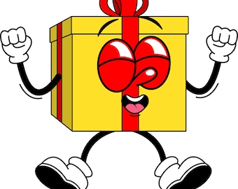 Cartoon Style Gift Box | Vector Graphics Bundle