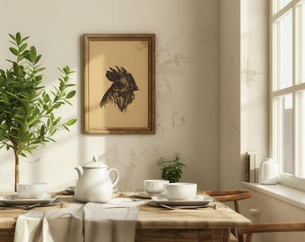 Rooster Decor Antique Farmhouse Decor Rustic Wall Decor Vintage Animal Prints For Nursery Gift for Home Living Room Wall Art Prints Kitchen