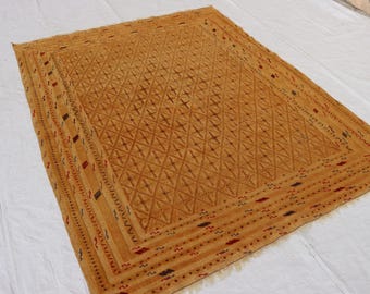 ビンテージ　アフガンラグ キリム　アンティーク 敷物　インテリア イラン～アフガニスタン ペルシャ オールドキリム バルーチ 185×260cm