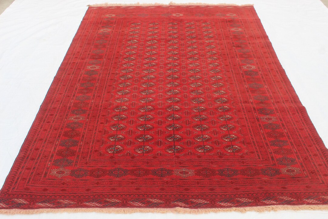 ☾Vintage Rug☽ 210cm×80cm　トルクメン族　アフガンラグ ☾Vintage Rug☽ 210cm×80cm トルクメン族 アフガンラグ ☾Vintage Rug