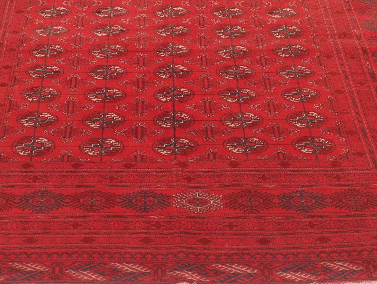 ☾Vintage Rug☽ 210cm×80cm　トルクメン族　アフガンラグ ☾Vintage Rug☽ 210cm×80cm トルクメン族 アフガンラグ