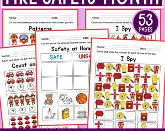 Actividades de seguridad contra incendios: Fichas de trabajo para preescolar y jardín de infancia (descarga en PDF)